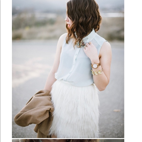 Designer faux fur skirt - Picture 1 of 6